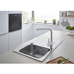 Кухненска мивка от неръждаема стомана с отцедник GROHE K500 31563SD1