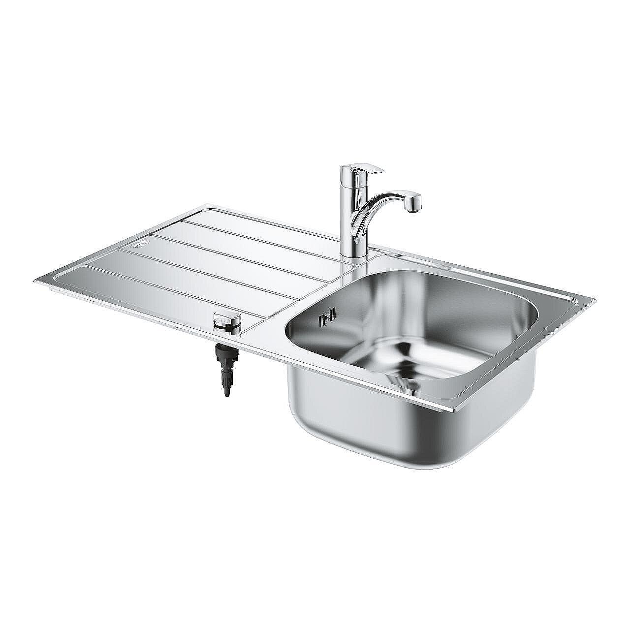 Комплект кухненска мивка и смесител GROHE Eurosmart  31565SD1