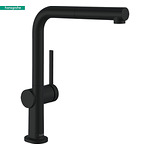 Черен кухненски смесител с издърпващ се струйник HANSGROHE Talis M54 270 72808670