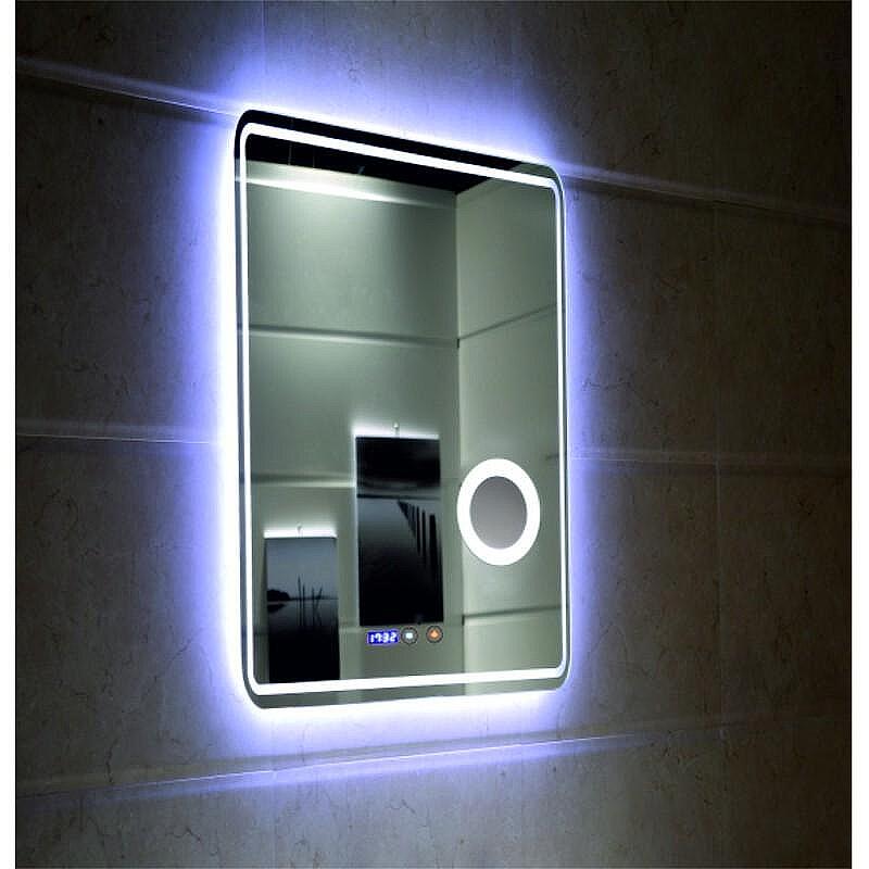 Огледало за баня с LED, система против замъгляване и часовник Inter Ceramic ICL 1789