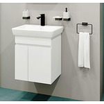 Долен шкаф от PVC за баня с вграден умивалник VISOTA Мина 55