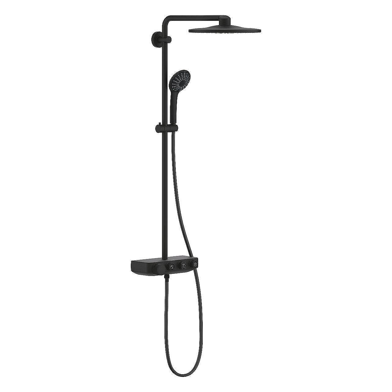 Душ система с термостат, черен мат GROHE Euphoria SmartControl System 310 Duo https://www.grohe.is/en_is/shower-system-with-thermostat-for-wall-mounting-22120KF0.html