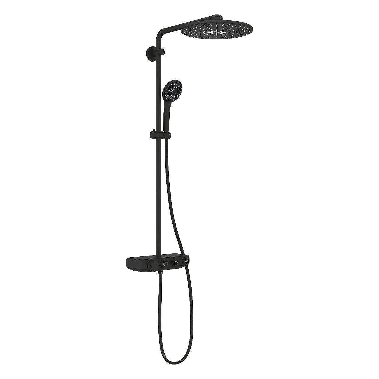 Душ система с термостат, черен мат GROHE Euphoria SmartControl System 310 Duo https://www.grohe.is/en_is/shower-system-with-thermostat-for-wall-mounting-22120KF0.html