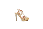 Sandale elegante aurii din textil 47.20425