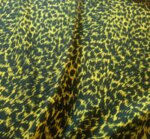Естествена коприна - жълто черно тигрово