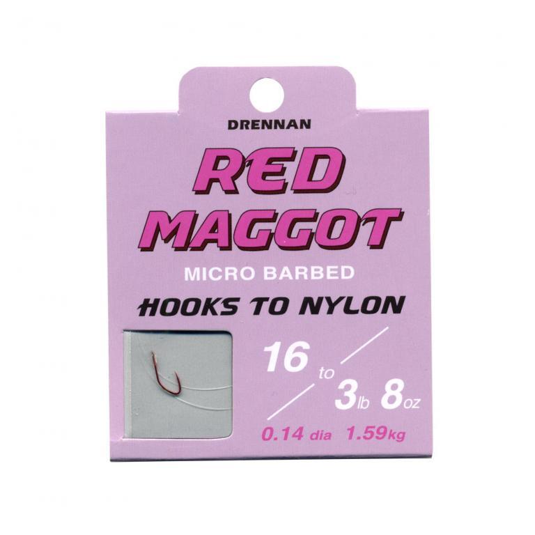 Hooks to Nylon Drennan RED MAGGOT ✔️️ Hooks to Nylon ✓ TOP PRICE 