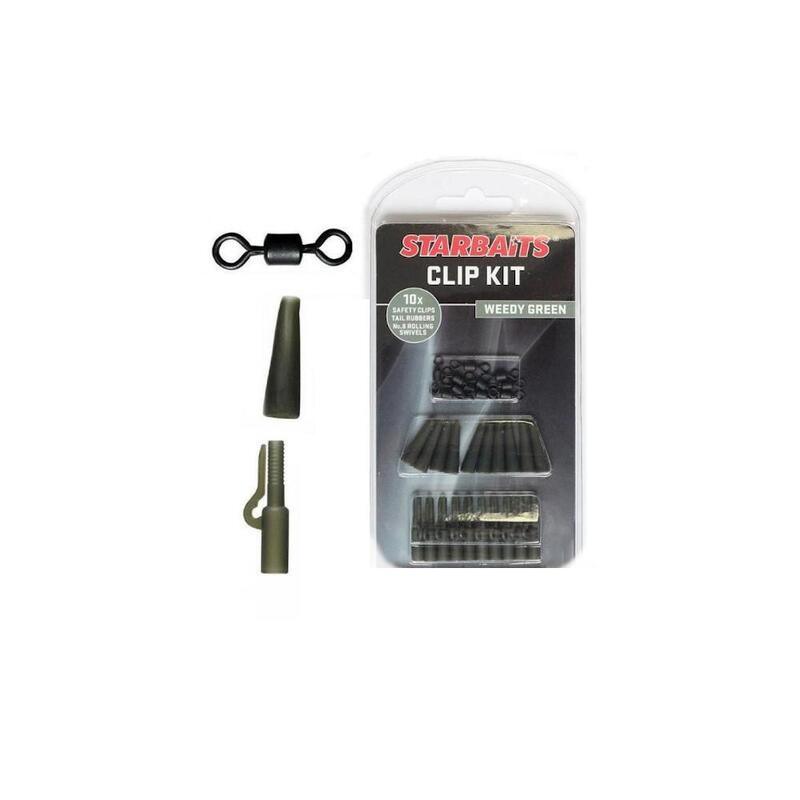 Starbaits Clip Kit Set, Muddy Brown, 10pcs - Assembly Kit