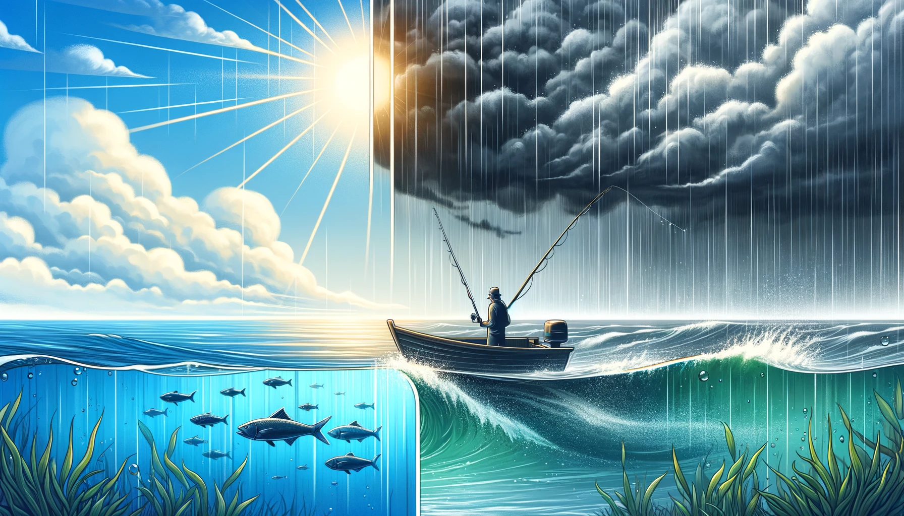 What is the relationship between the weather and fishing?