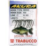 Hooks to Nylon Trabucco AKURA 9000 - Carp - Barbed