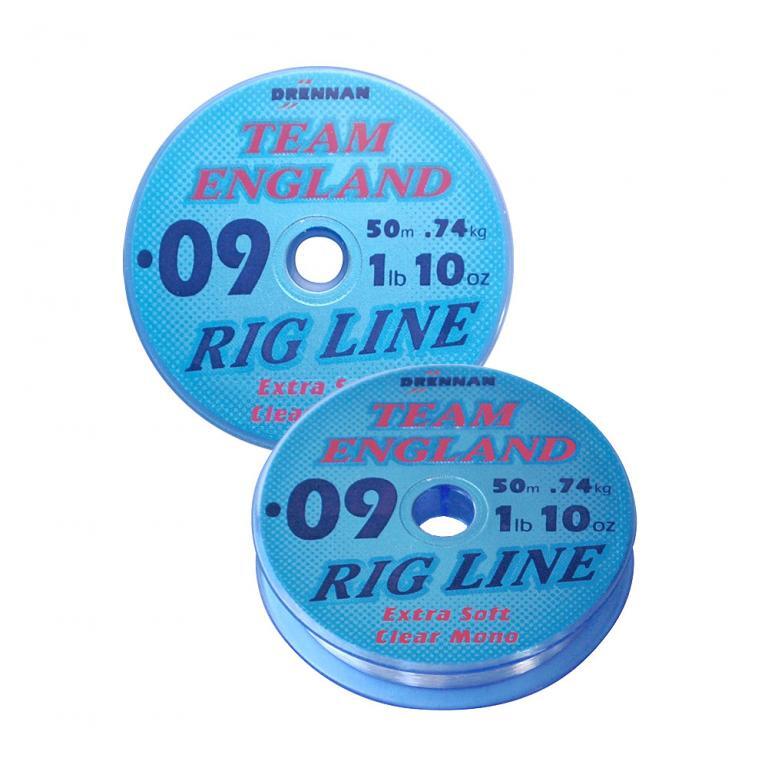 Available in various breaking strains Drennan Team England Rig Line 50m 