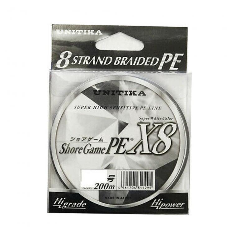 UNITIKA Shore Game PE x 8 Braided Fishing Line 200m-222yds.Eight Braid,Sea  Bass