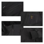 Jacket Fox COLL BLACK ORANGE SHELL HOODIE