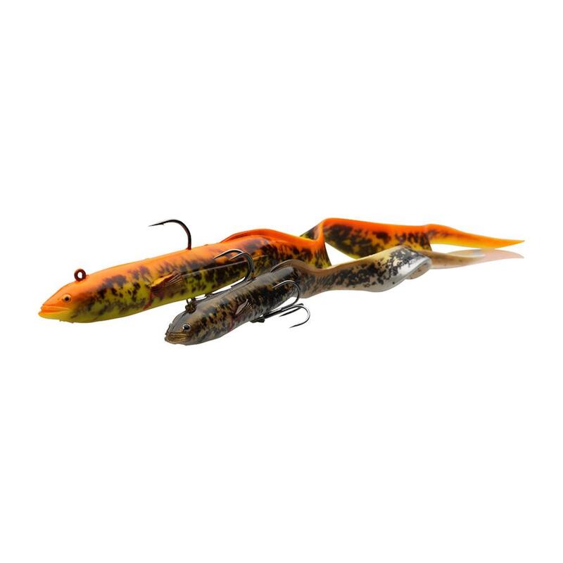 Savage Gear Soft Baits 4D Real Eel - Soft baits Pre-Rigged