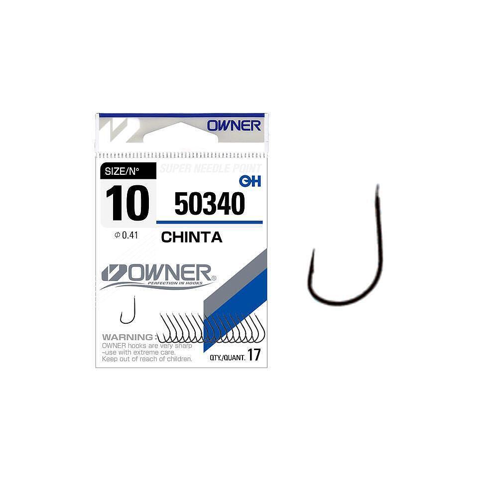 Hooks Owner CHINTA BLACK 50340 ✴️️️ Single ✓ TOP PRICE - Angling PRO Shop