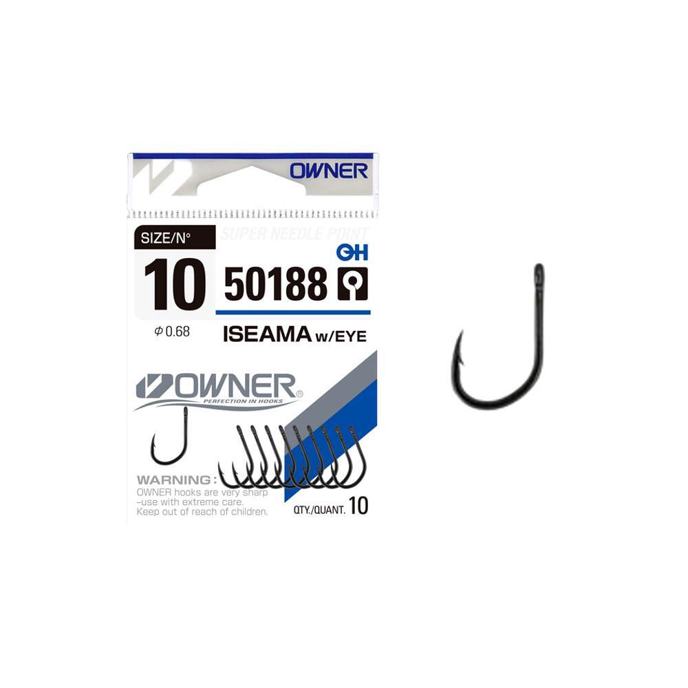 Hooks Owner ISEAMA BLACK EYE 50188 ✴️️️ Single ✓ TOP PRICE - Angling PRO  Shop