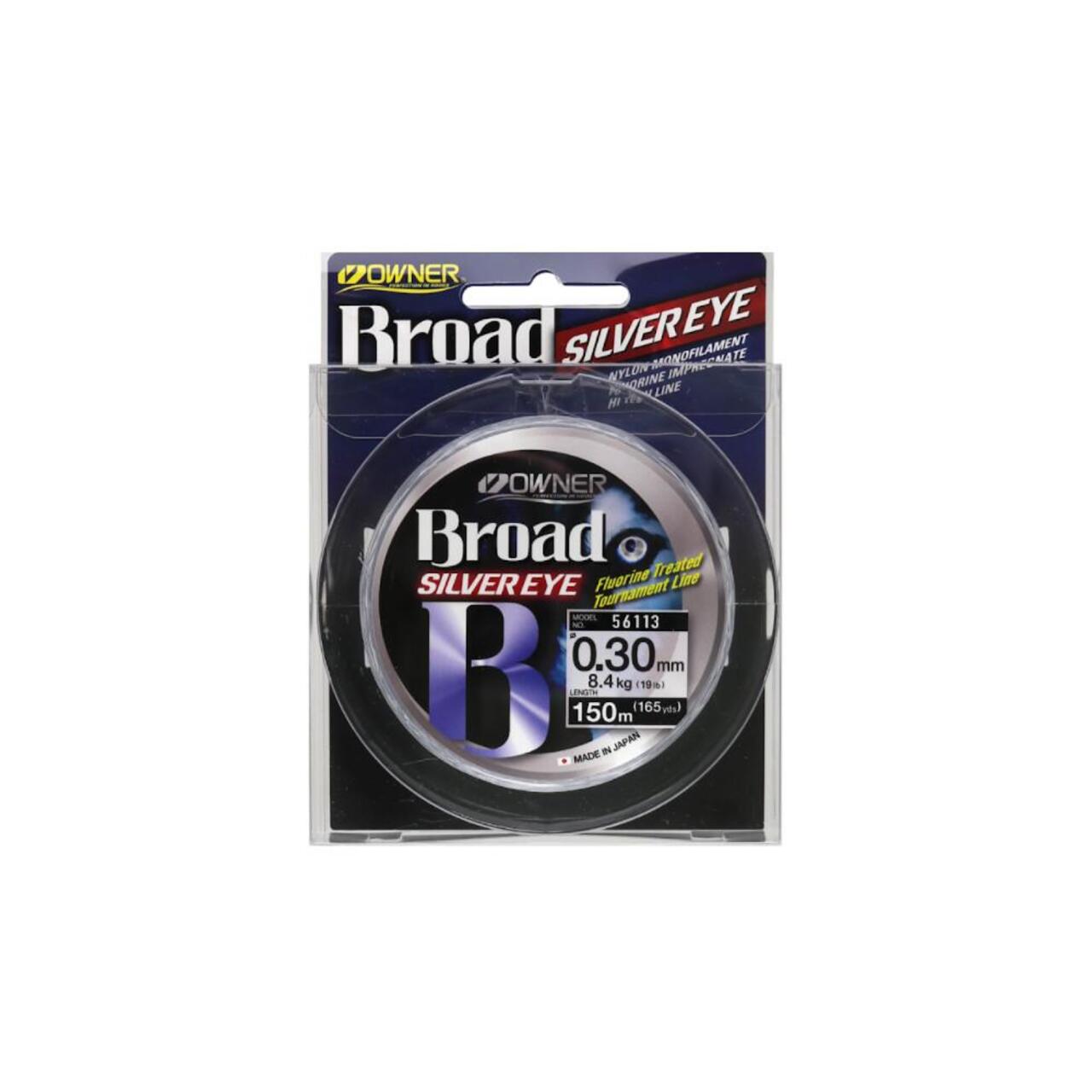 Monofilament Owner BROAD SILVER EYE - 150m ✴️️️ Main Line ✓ TOP PRICE -  Angling PRO Shop