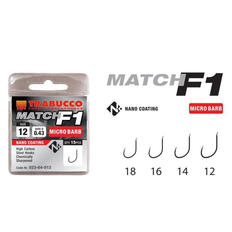 Hooks Trabucco F1 MATCH MICRO BARB ✴️️️ Single ✓ TOP PRICE