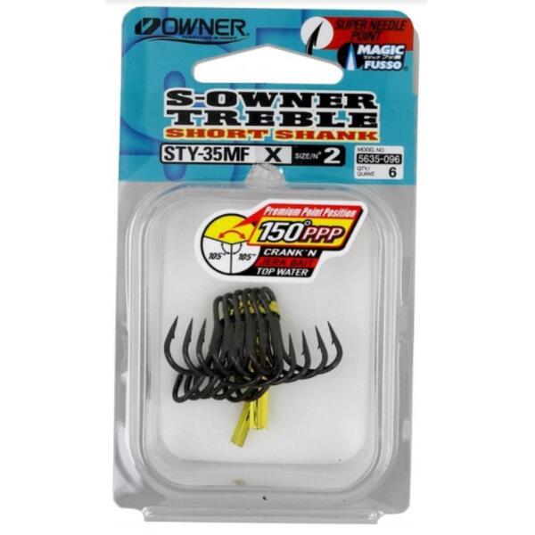 Owner Short Shank Treble Hook 5635