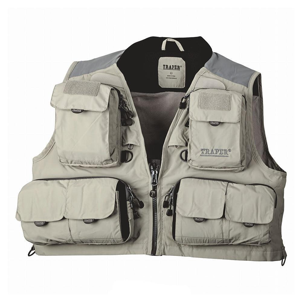 Vest Traper Dakota Grey XL XL, Categories \ Fly Fishing Clothing \ Fishing  Vests