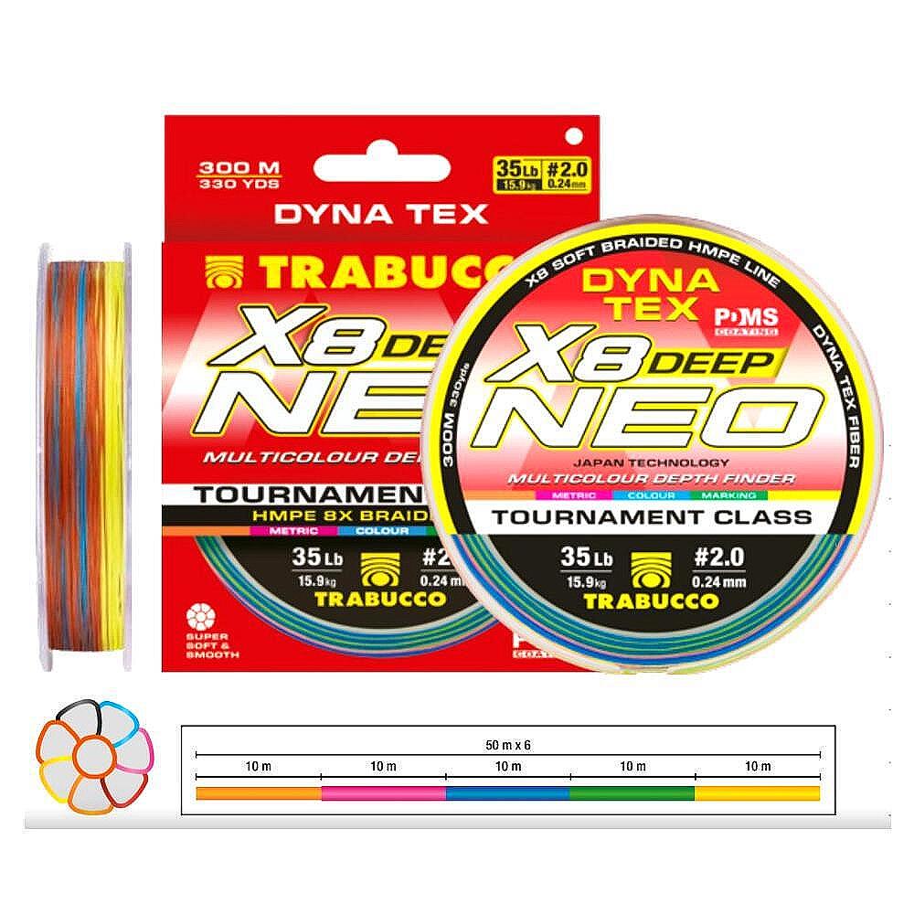 Braided Line Trabucco Dyna-Tex NEO Deep X8 ML 300m