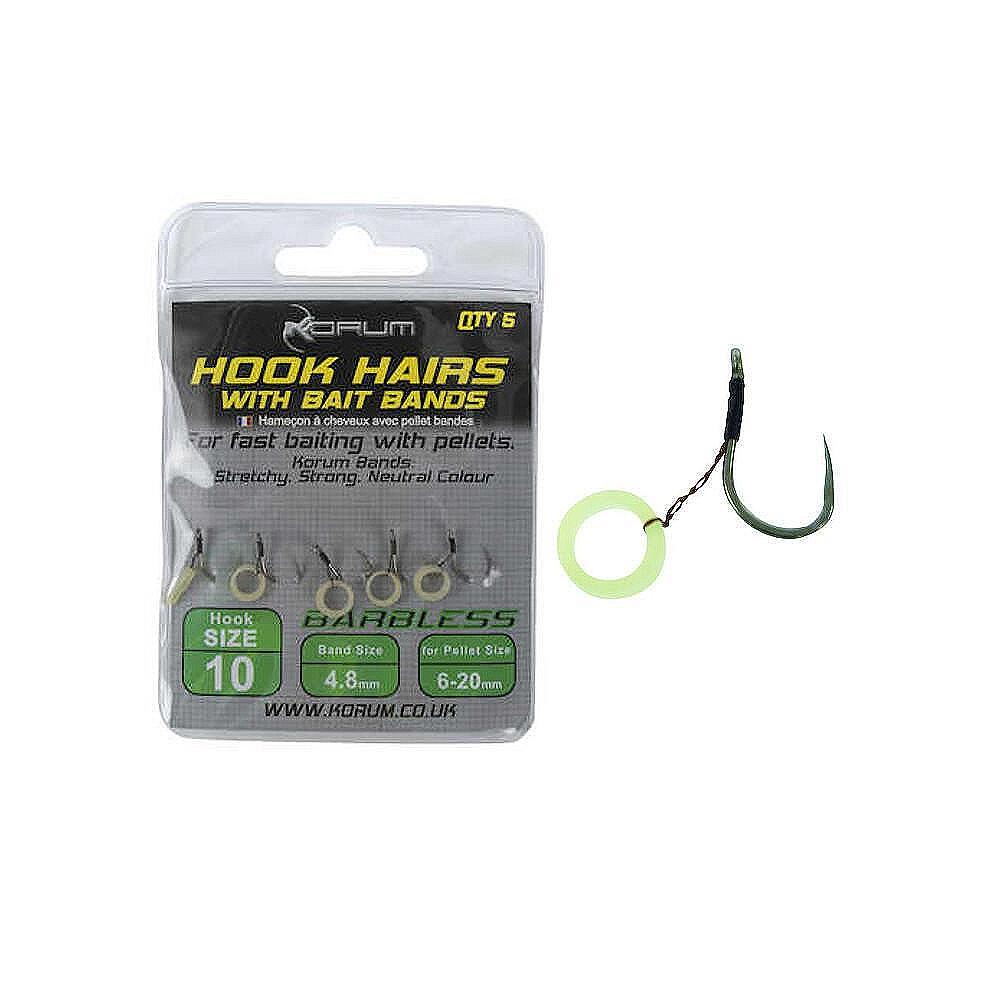 Korum HOOK HAIRS WITH BAIT BANDS