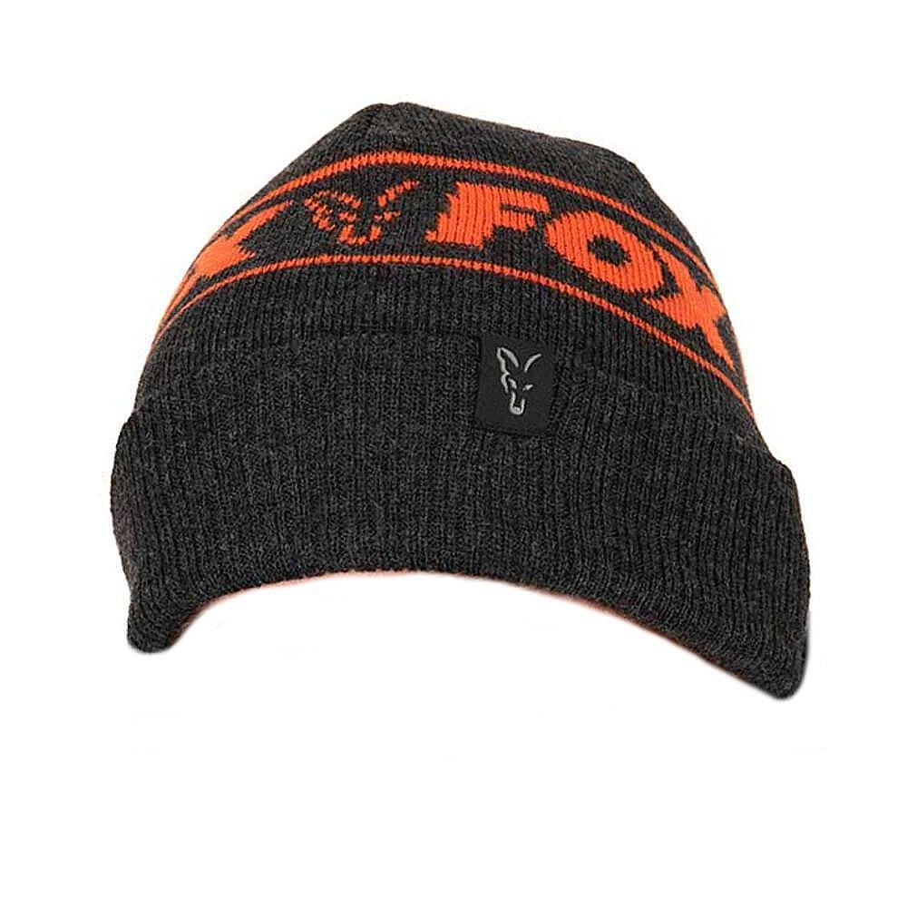 Fox Black/Orange Collection Beanie Hat - Fishing Tackle Warehouse