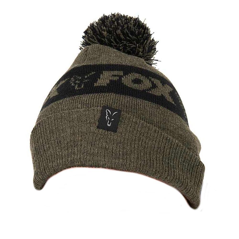 Winter Hat Fox COLLECTION BOBBLE GREEN BLACK ✴️️️ Winter