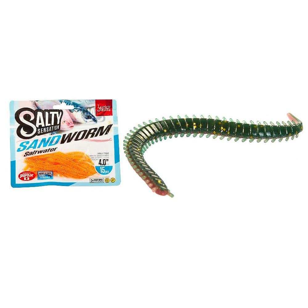 Soft Lures Lucky John SANDWORM SW - 10cm ✴️️️ Worms ✓ TOP PRICE - Angling  PRO Shop