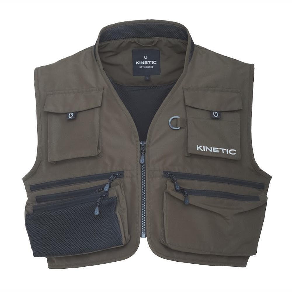 Kinetic STRIDER VEST OLIVE ✴️️️ Vests ✓ TOP PRICE - Angling PRO Shop