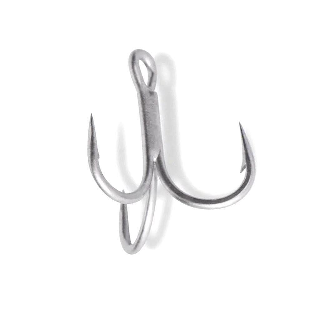 VMC 9649 Round Bend Treble Hook Size 8 Jagged Tooth Tackle