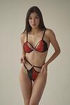 Луксозен комплект в две части "Lina" Red-Copy