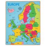 Детски дървен пъзел Карта на Европа BJ048