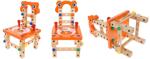 Дървен детски стол - конструктор - 54 части KRU9441
