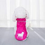 Светлоотразителен дъждобран за куче, розов