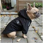 Топла непромокаема дреха за куче, черна
