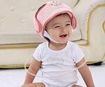 Предпазна шапка за бебета и малки деца розова