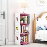 Етажерка за детска стая розова, 42 х 27 Н105 см