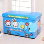 Детска табурека - кутия за съхранение LET'S GO SCHOOL