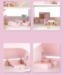 Дървена детска къща за кукли с обзавеждане 1402