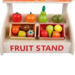 Дървен детски щанд за плодове и зеленчуци