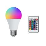 LED RGB крушка с дистанционно 16 цвята