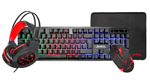 Комбо 4 в 1 светеща RGB механична клавиатура с мишка, слушалки и подложка