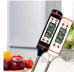 Кухненски термометър с цифров LCD дисплей, Индикатор за изтощена батерия