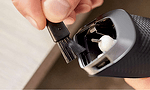 Универсален тример за коса, брада и тяло, USB кабел, Черен