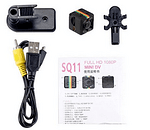 Безжична мини спортна камера, Модел SQ11, Full HD 1080P, Поддръжка на карти до 32GB