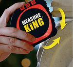Лазерна ролетка King Measure, LED дисплей със задно осветяване, 3в1