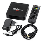 Смарт ТВ Бокс, Android 7.1 TV BOX, безплатна телевизия, 4K, HDMI, Wi-Fi, Internet TV, Черен