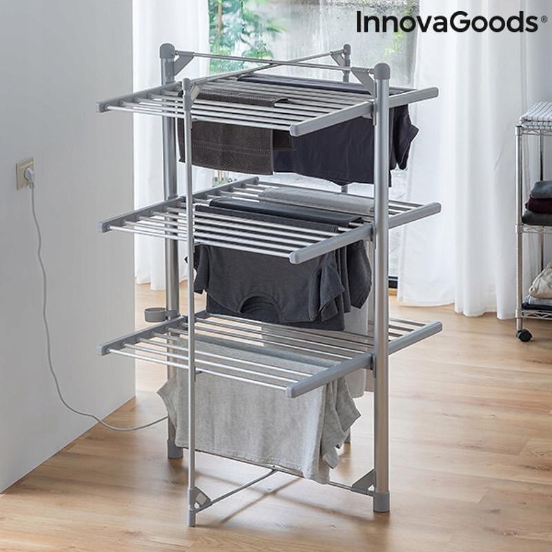 Сгъваем електрически сушилник за дрехи Indryer InnovaGoods, 36 бара, 3 нива, 300W