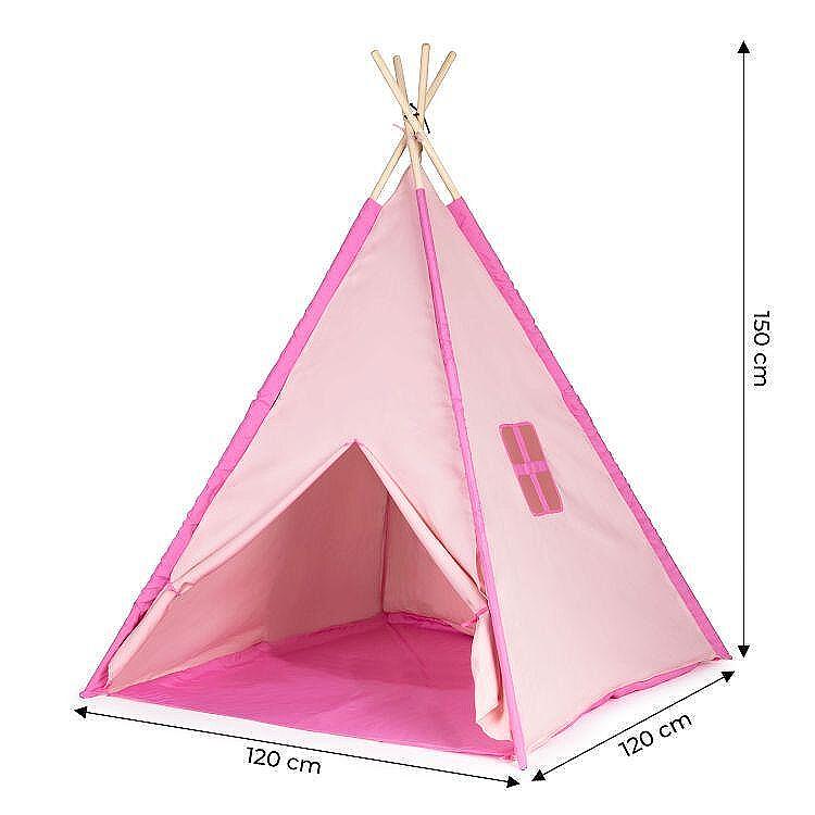 Индианска тийпи палатка розов вигвам за деца