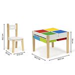 Wooden furniture for children set table + 2 chairs